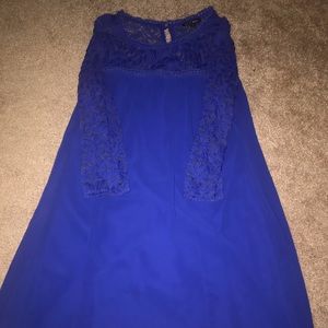 Royal Blue Lace Top Dress